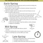 Seasonal Soil Management Checklist
