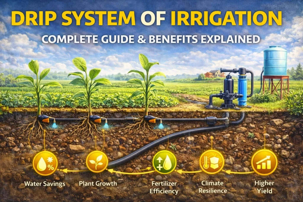 Drip System of Irrigation – Definition, Types, Advantages, and Working